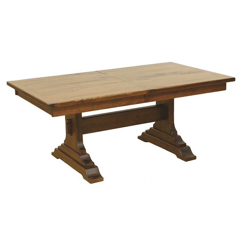 Solid Hardwood Trestle Dining Table from DutchCrafters Amish Furniture