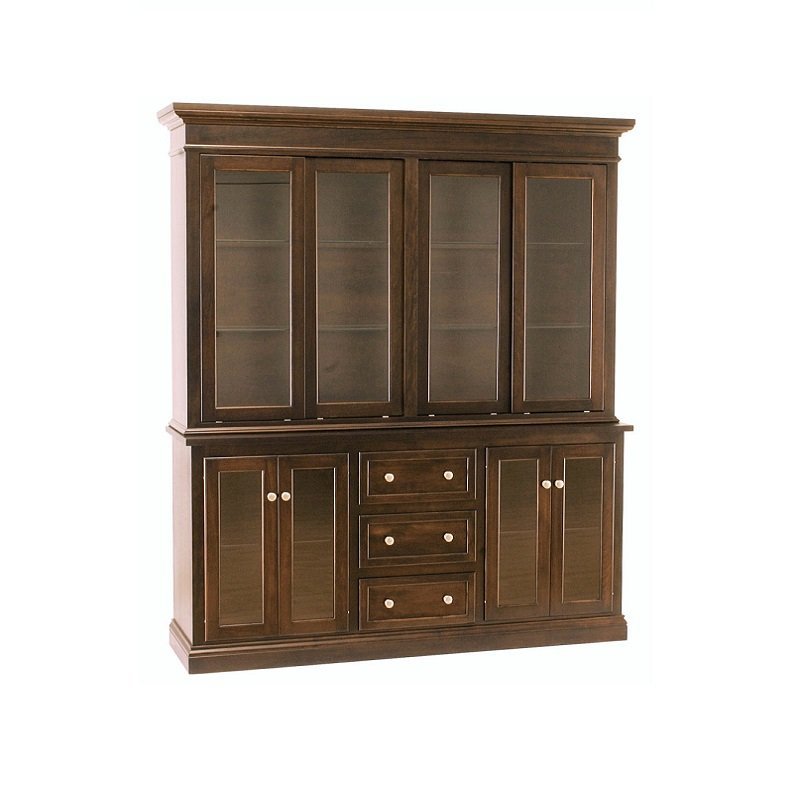 Hardwood Large Hutch and China Cabinets from DutchCrafters Amish