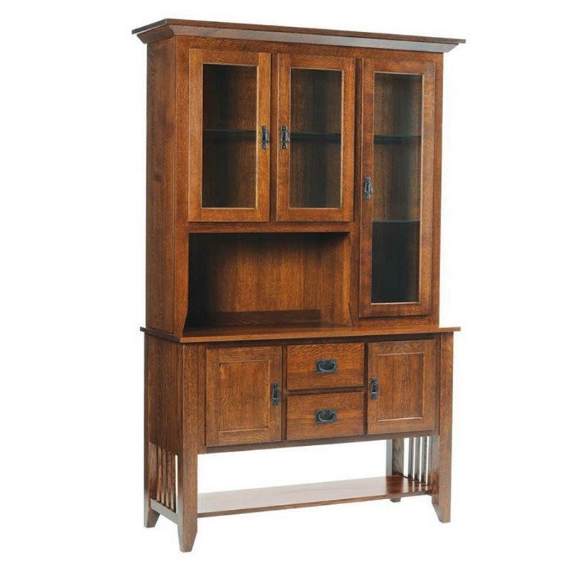 Mission Style Hutches and Buffets from DutchCrafters Amish Furniture