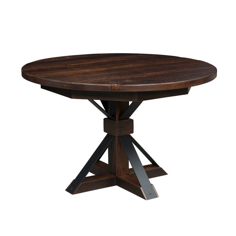 Bordon Reclaimed Barnwood Extension Dining Table from