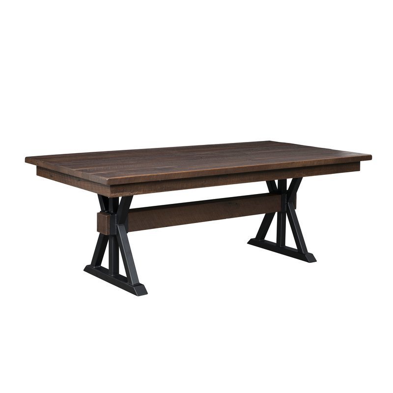 Boston Reclaimed Barnwood Extension Dining Table from