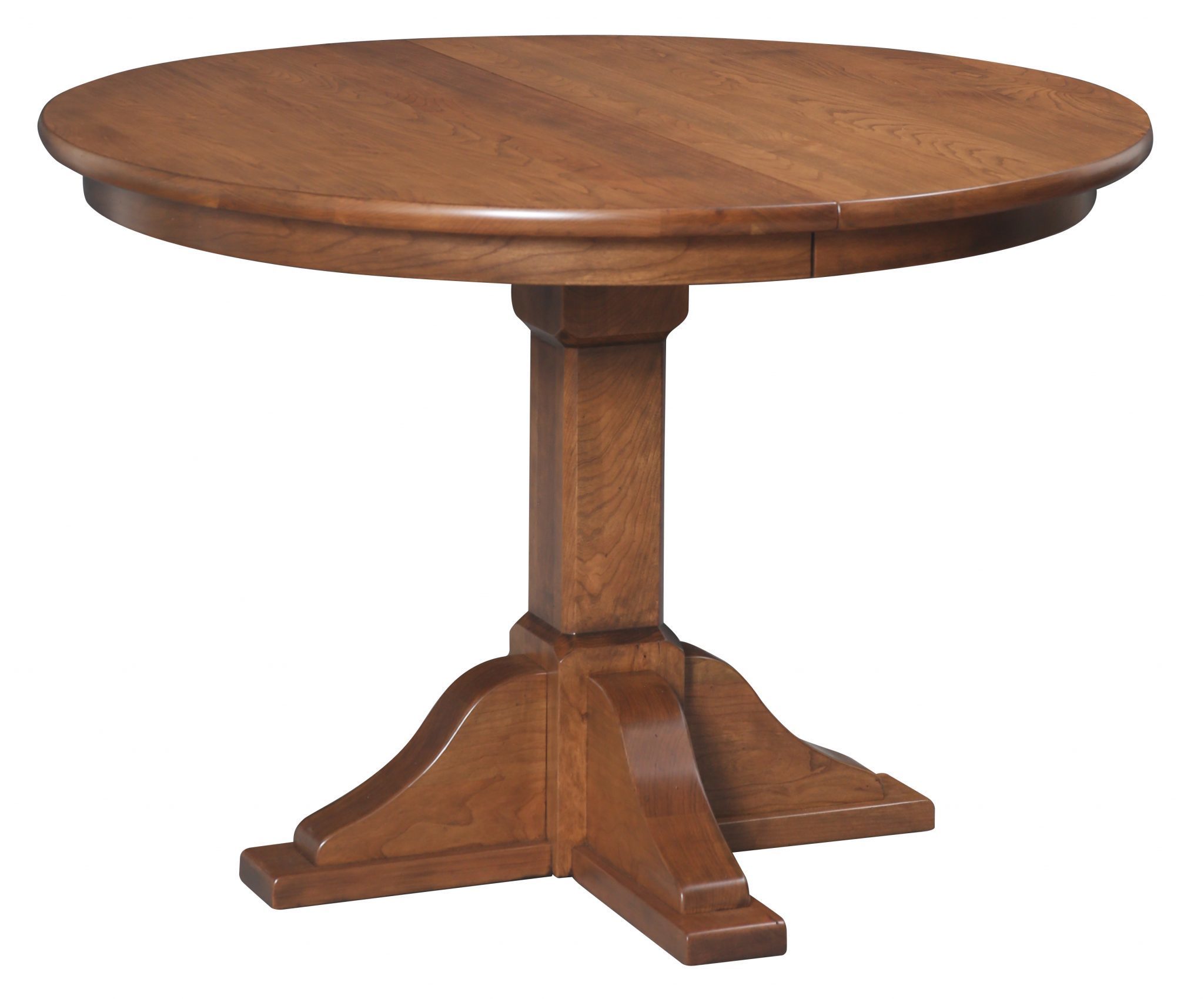 Amish Wadley Round Pedestal Table | Solid Wood Dining