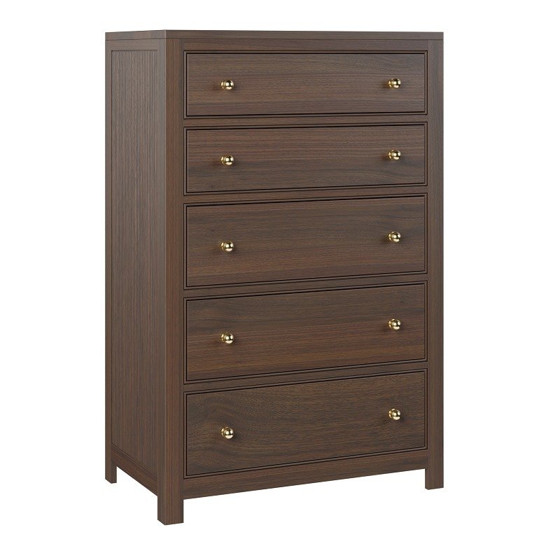 Wood Modern 5-Drawer Chest of Drawers from DutchCrafters Amish