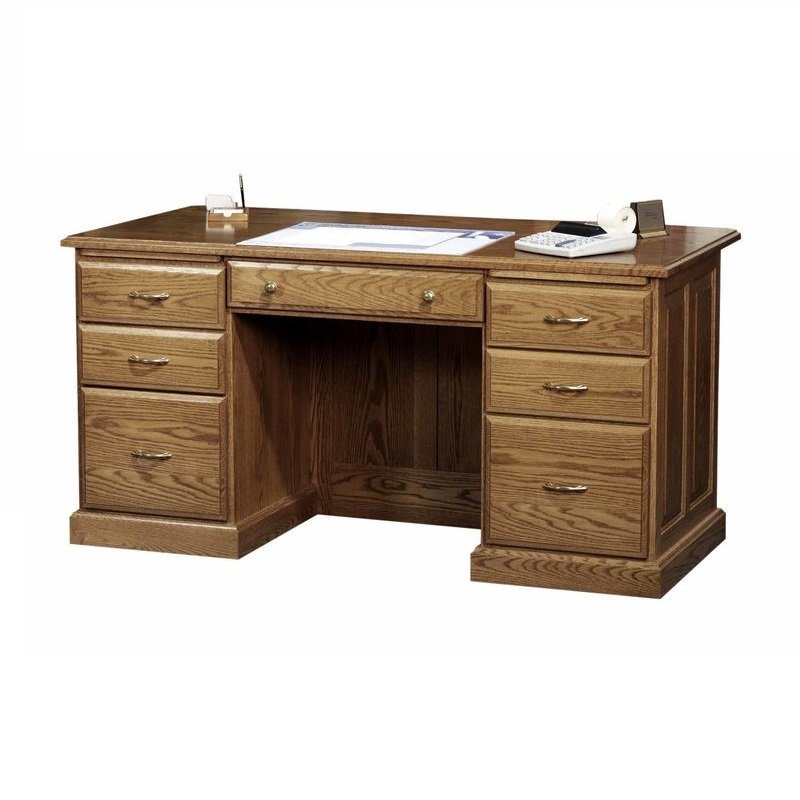 Highland Hardwood Executive Desk From DutchCrafters Amish Furniture