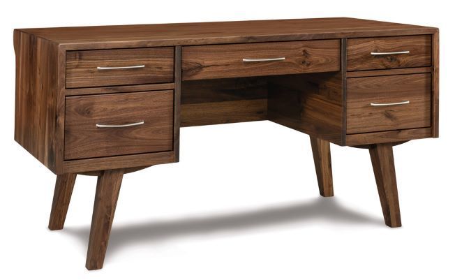 57" Enrich Mid-Century Modern Desk from DutchCrafters Amish Furniture