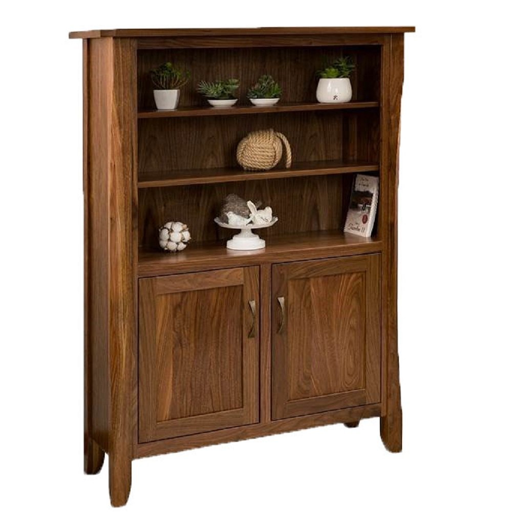 Solid Wood Wade Bookcase from DutchCrafters Amish Furniture