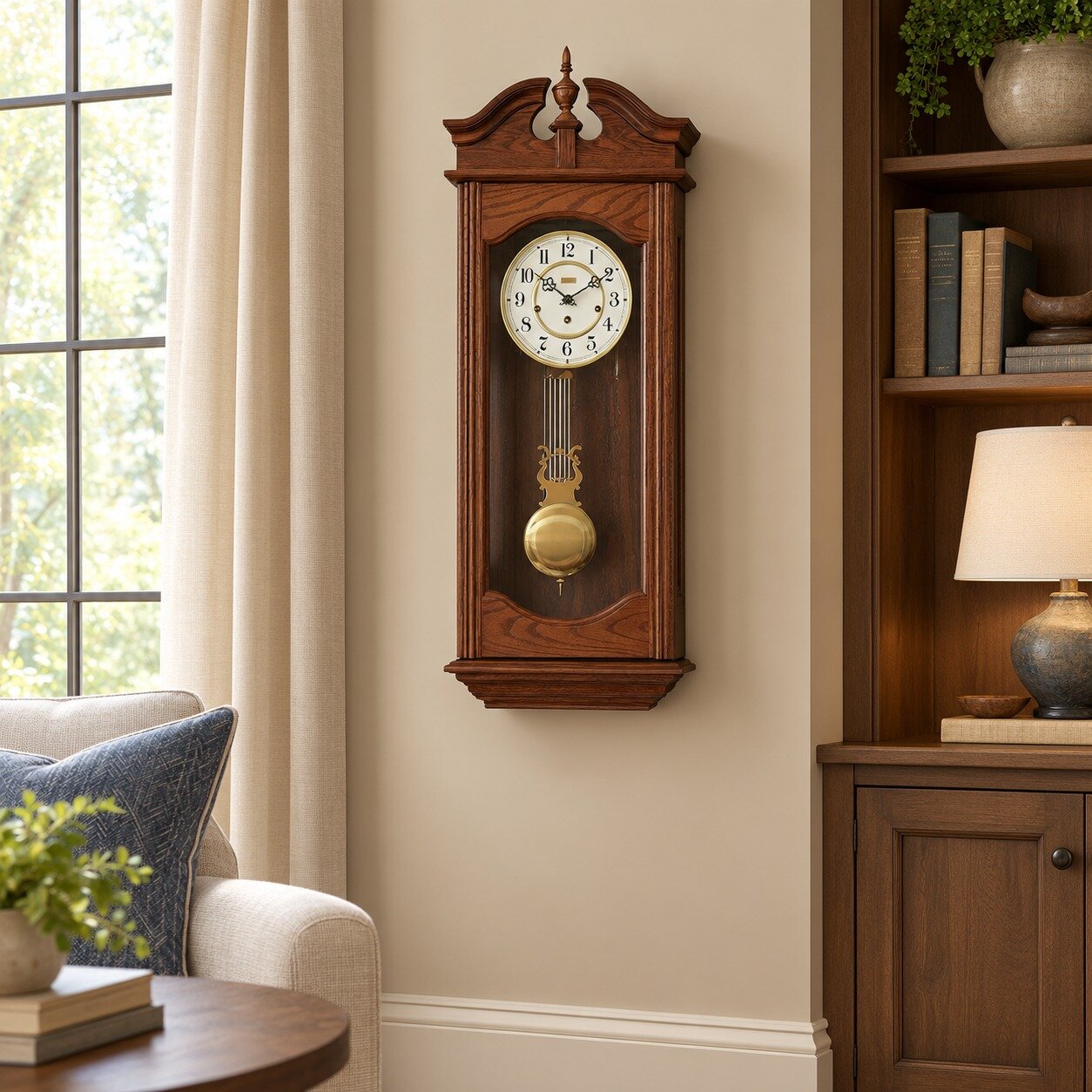 Traditional Wall Clock | Pendulum and Westminister Chime | Amish Made