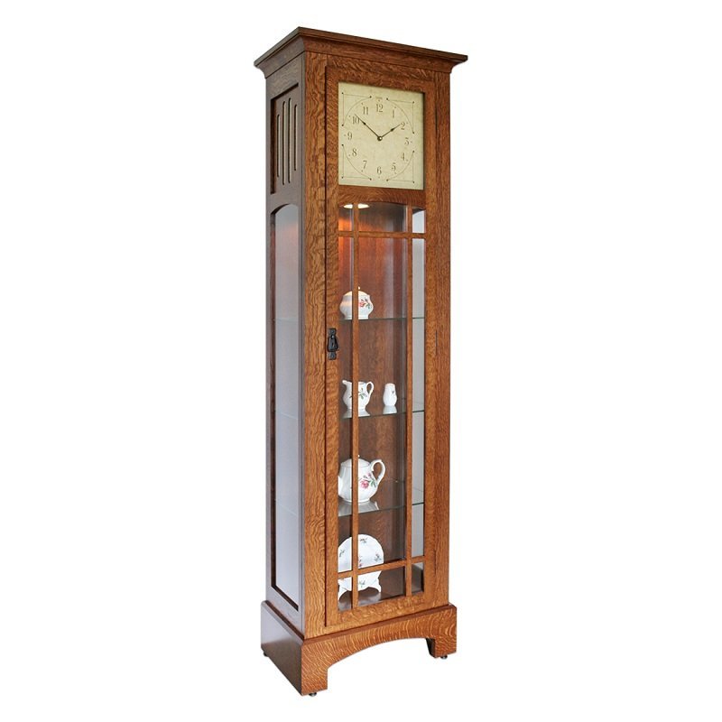 Amish Mission Curio Clock from DutchCrafters Amish Furniture
