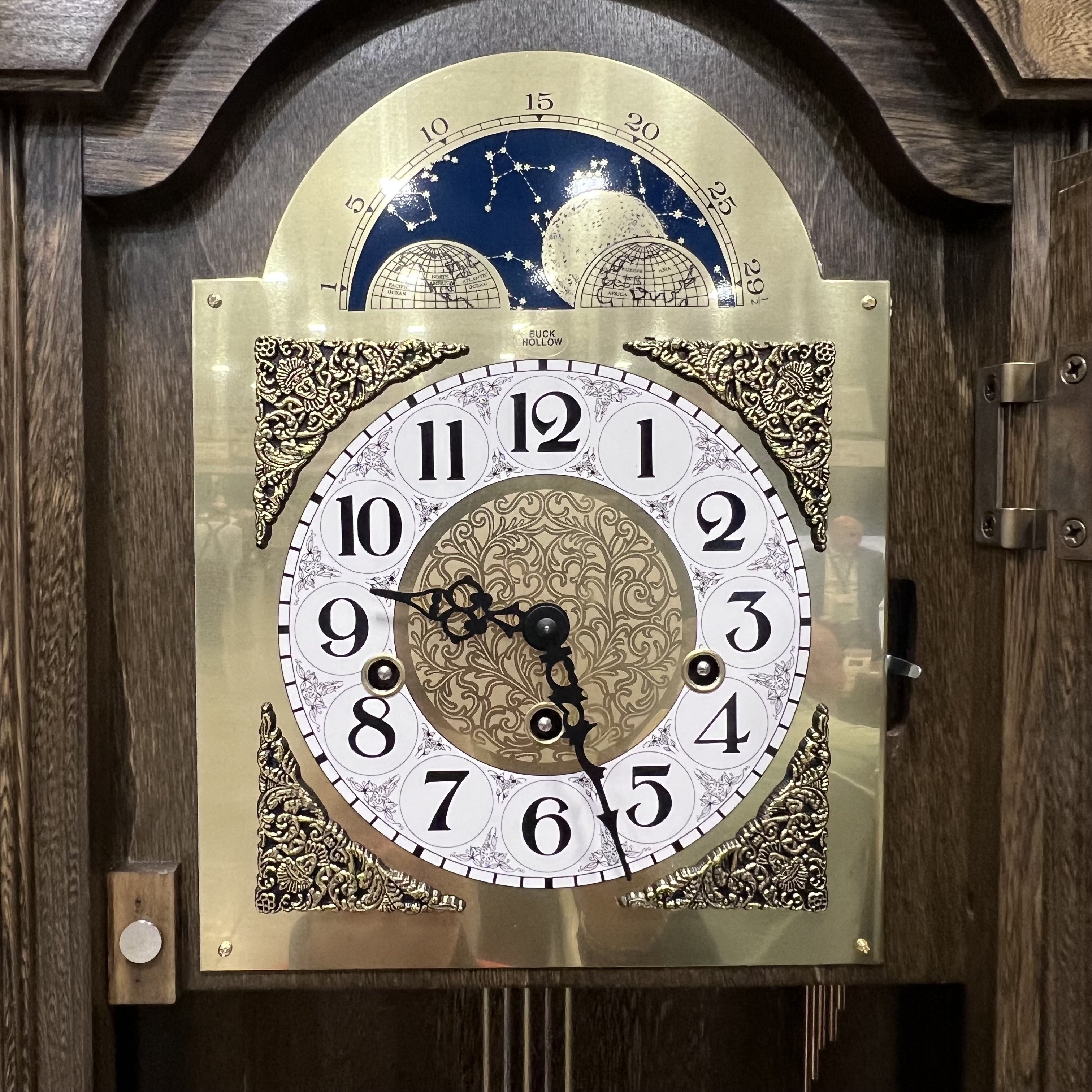 Solid Wood Wall Clock with Westminster Chime | Amish Handcrafted