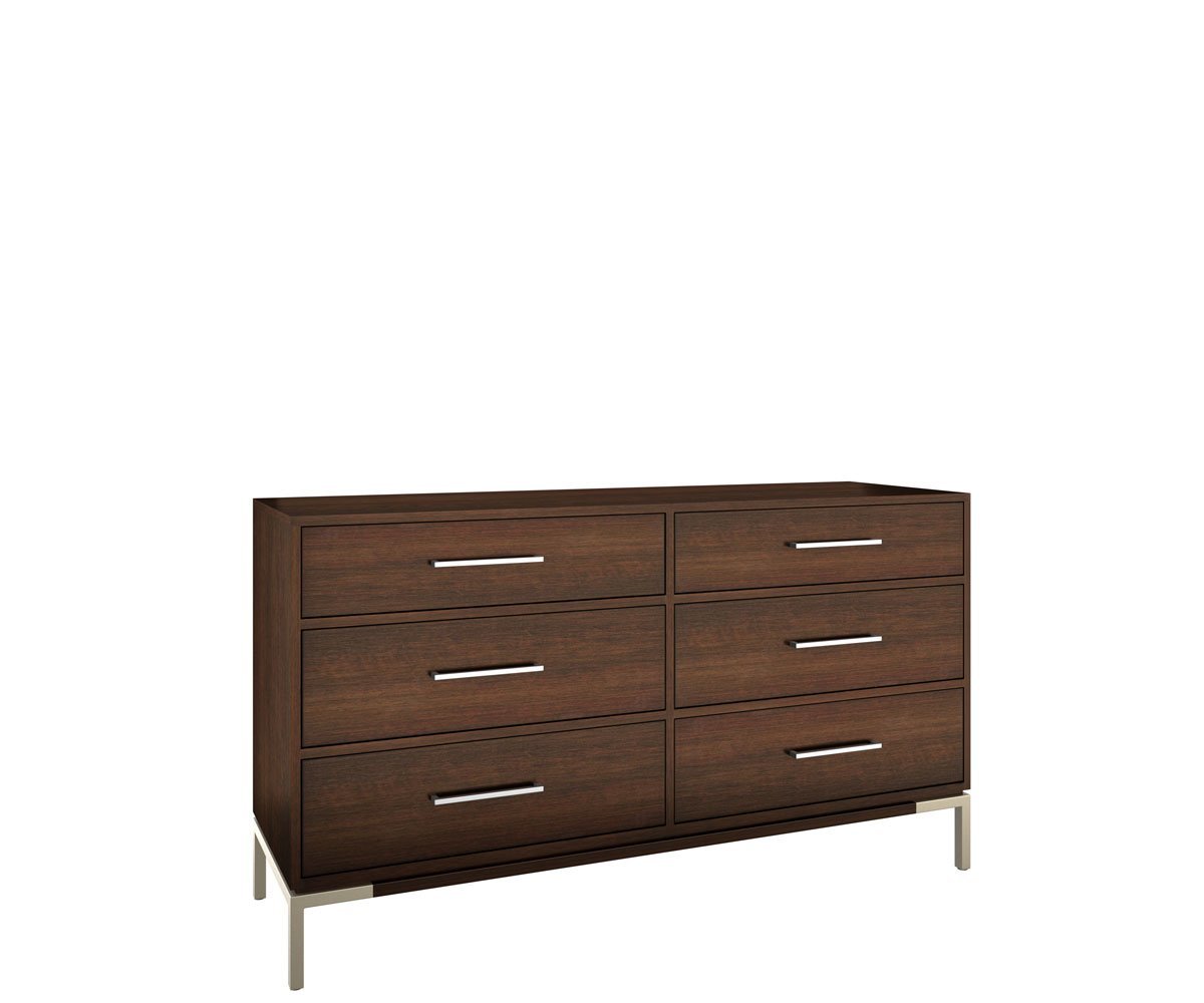 Modern 6-Drawer Dresser and Optional Mirror from DutchCrafters Amish