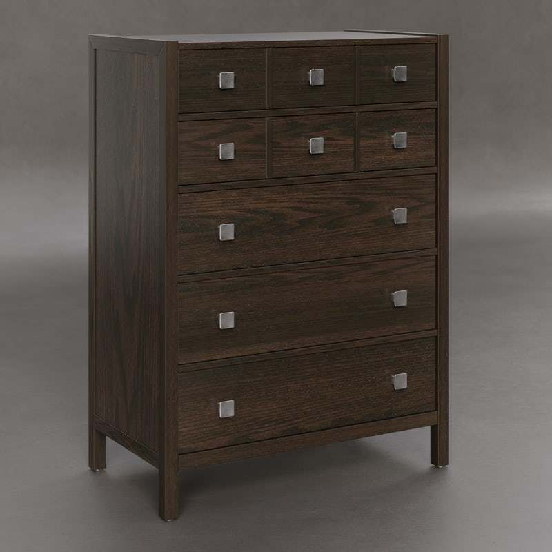 Hardwood 5-Drawer Chest of Drawers from DutchCrafters Amish Furniture