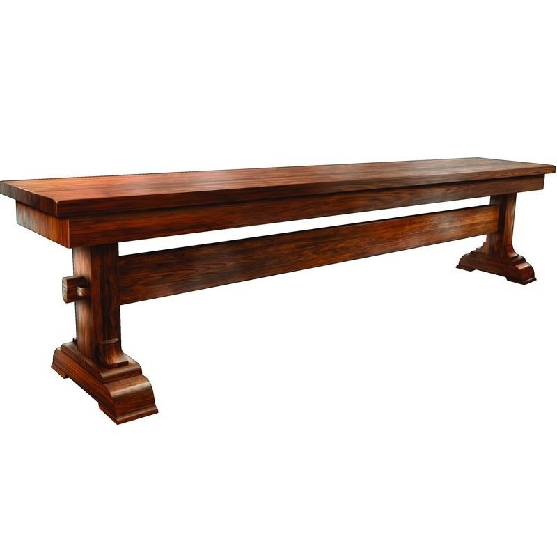 Amish Backless Dining Bench from DutchCrafters Furniture Store