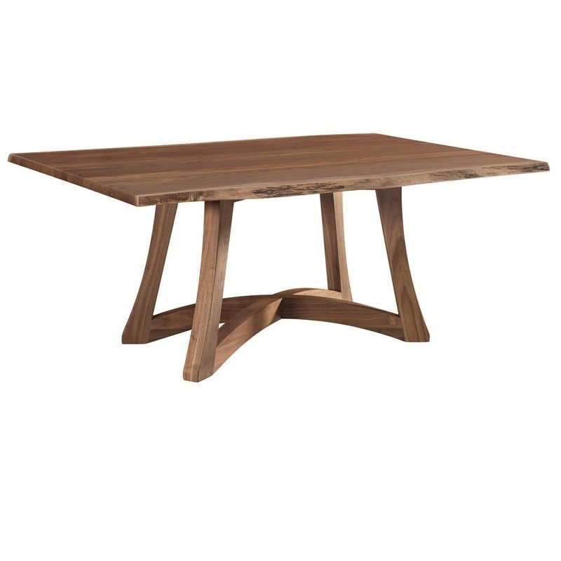 Contemporary Custom Live Edge Dining Table Quick Ship from