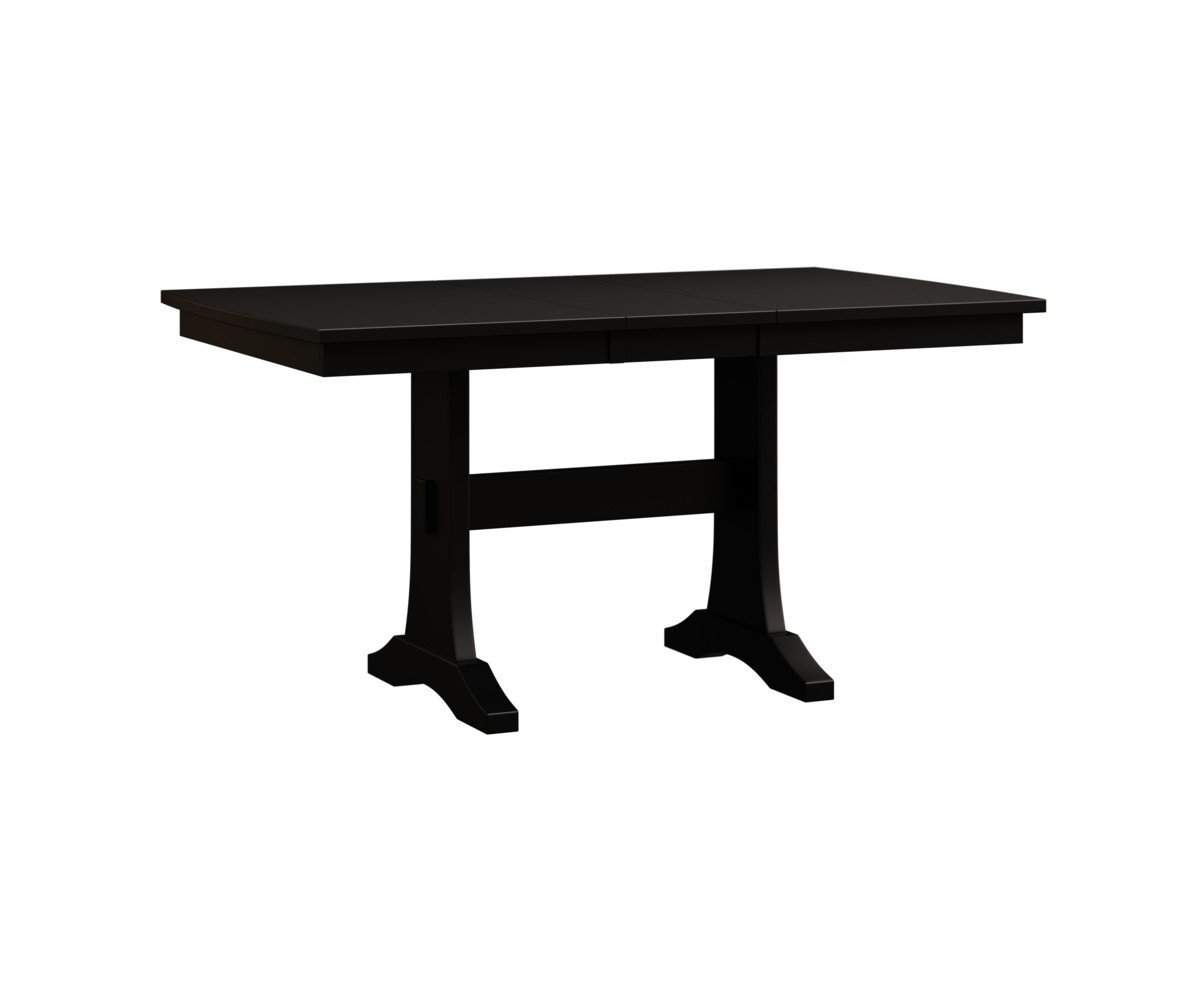 Amish Brown Maple Wood Trestle Dining Table - Quick Ship - Quick Ship