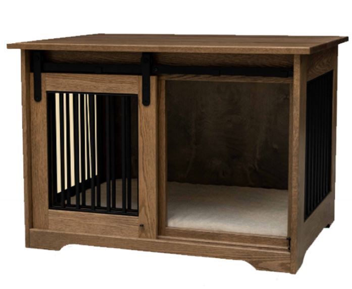 Wenden Pet Cabinet with Barn Door from DutchCrafters Amish Furniture