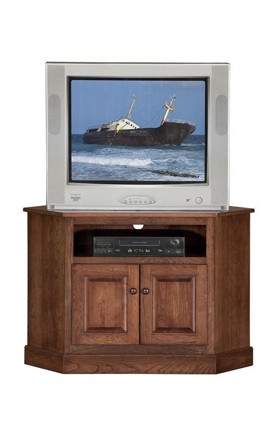 Amish Shaker Compact Corner TV Stand
