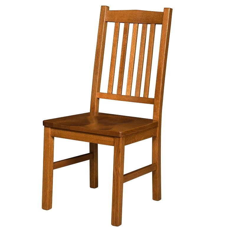 Quick Ship Wood Mission Dining Side Chair from DutchCrafters Amish