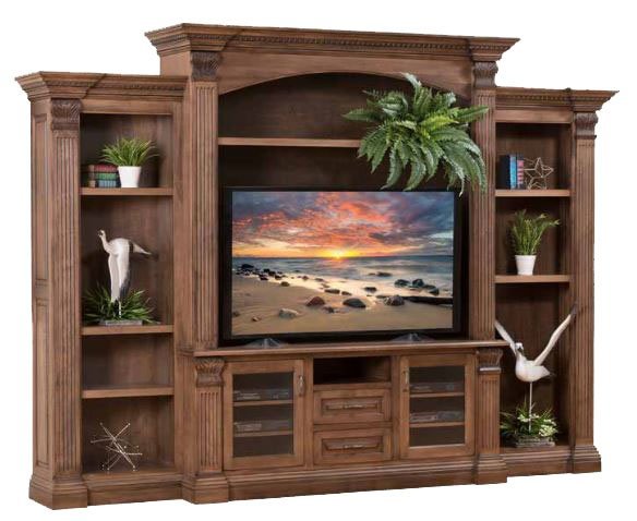 Decorative Bead & Flute Trim Media Center |