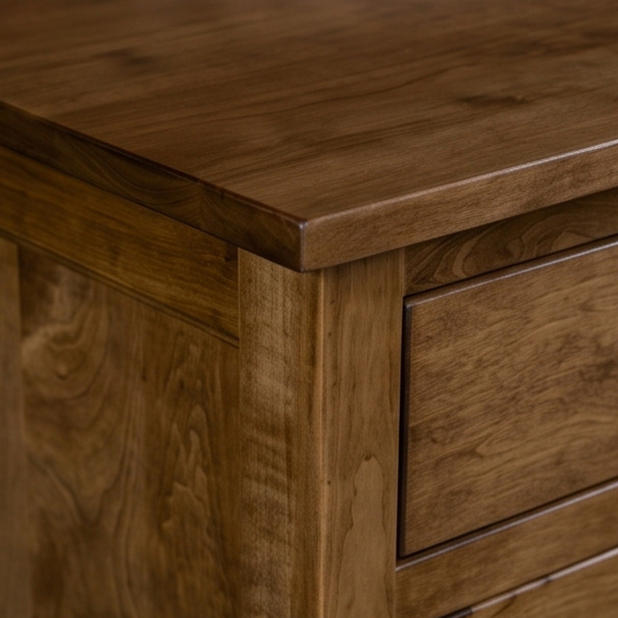 Custom Amish Handcrafted Buffet Cabinet with Storage - Solid Wood