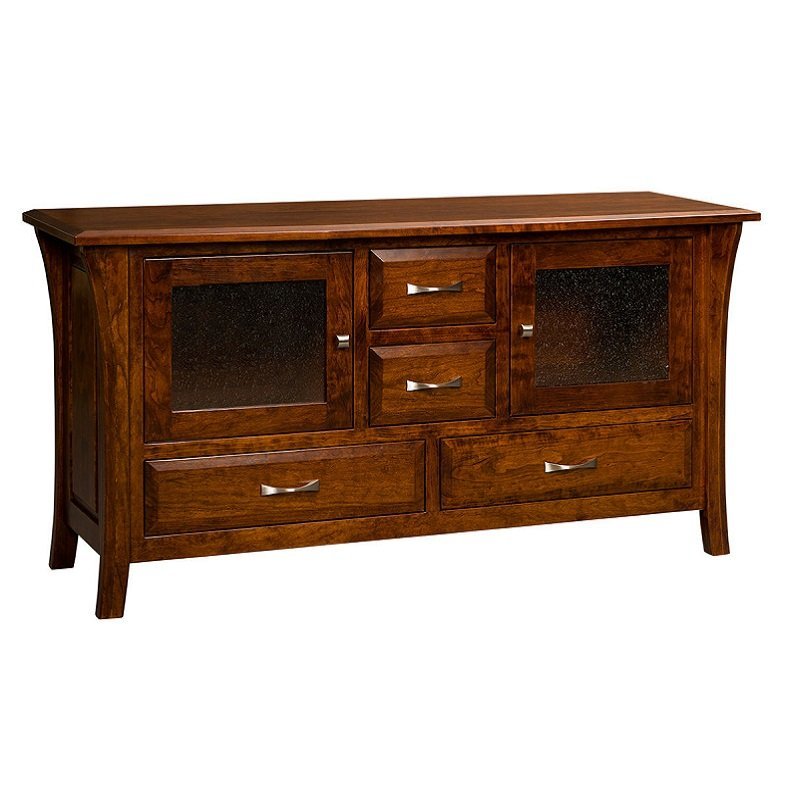 Nina Solid Wood TV Stand from DutchCrafters Amish Furniture