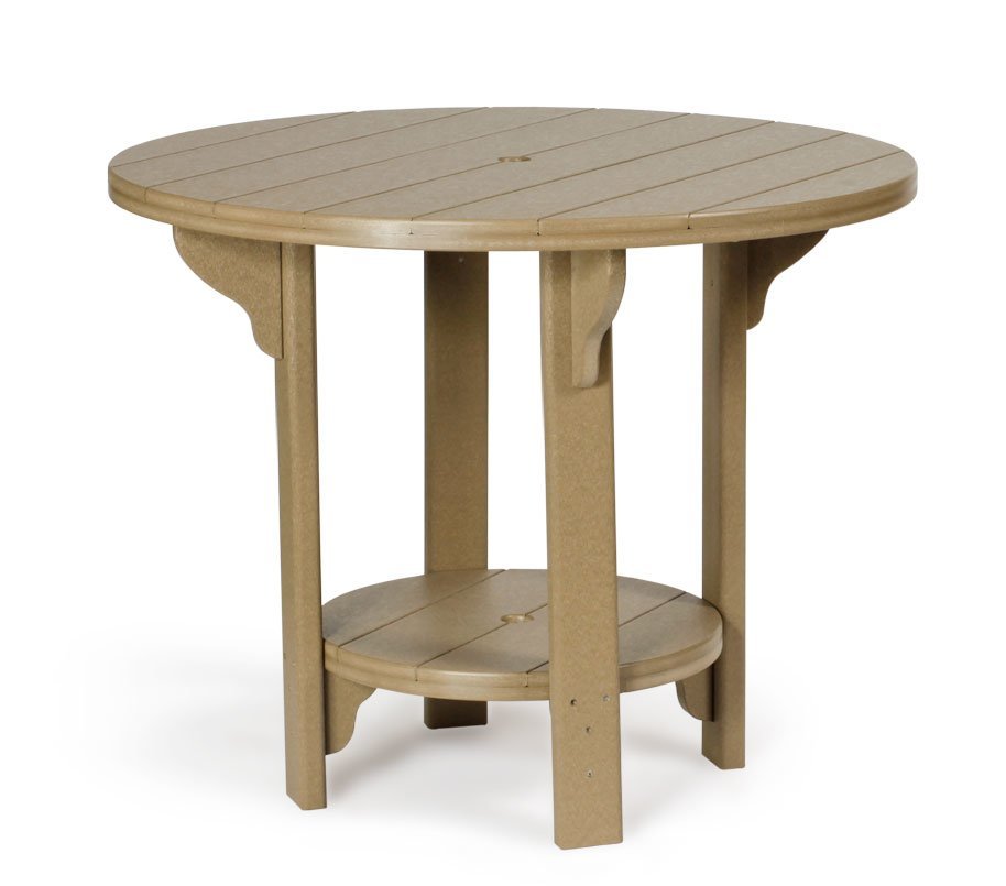 Poly 42" Round Dining Height Patio Table | Amish Made|