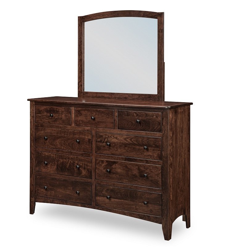 Amish Great Miami Hardwood 9-Drawer Dresser
