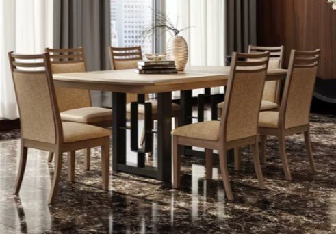 Orientem Extension Trestle Dining Table from DutchCrafters Amish