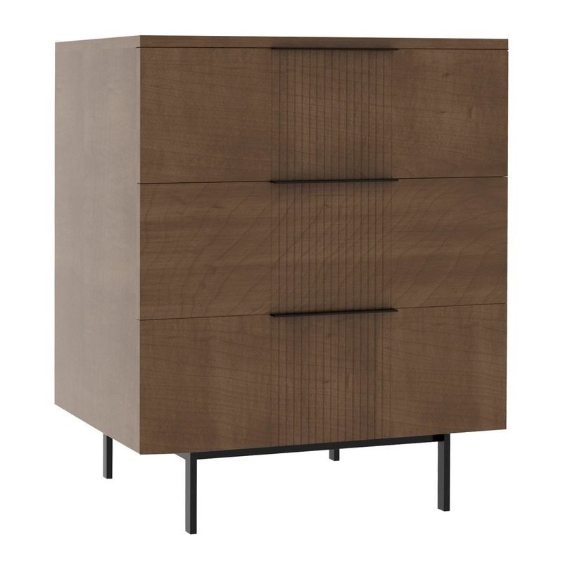 Urban Expressions Three Drawer Bedside Chest from DutchCrafters Amish
