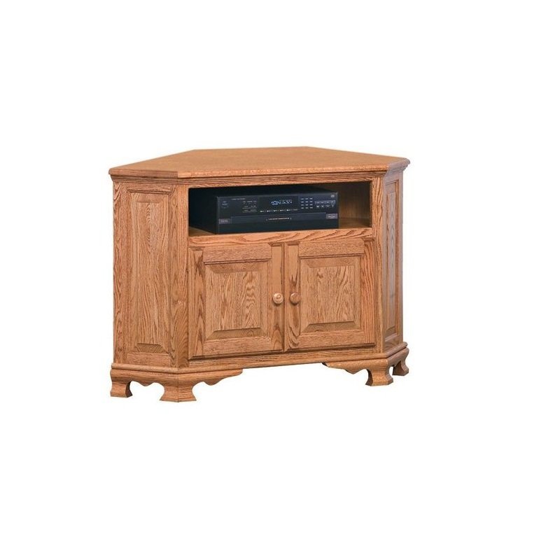 42" Corner TV Stand with Sound Bar Shelf from DutchCrafters Amish