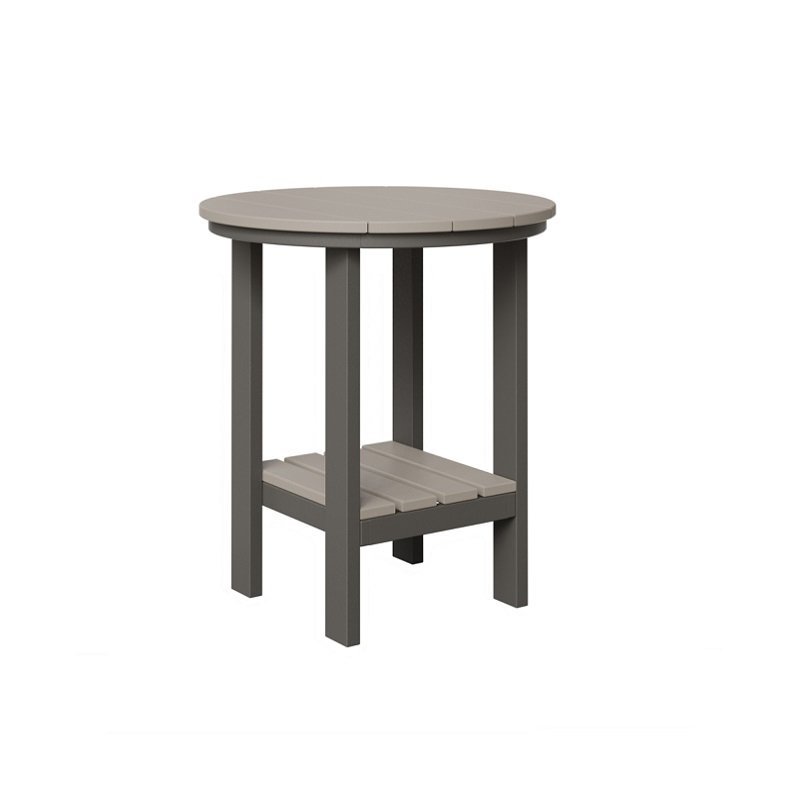 Light Gray and Charcoal Patio Table Quick Ship by DutchCrafters