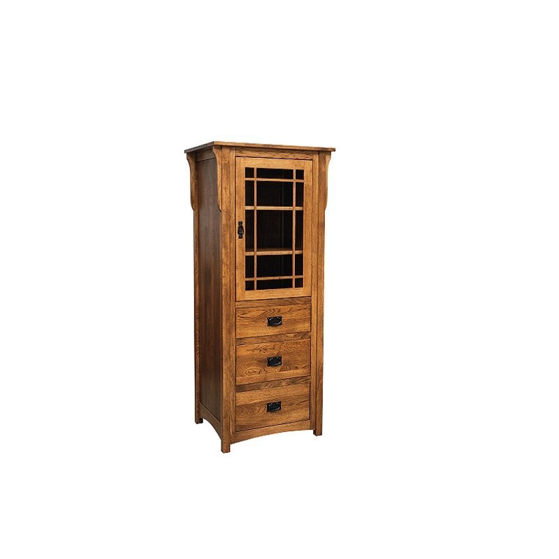 Mission Tall Storage Cabinet from DutchCrafters Amish Furniture