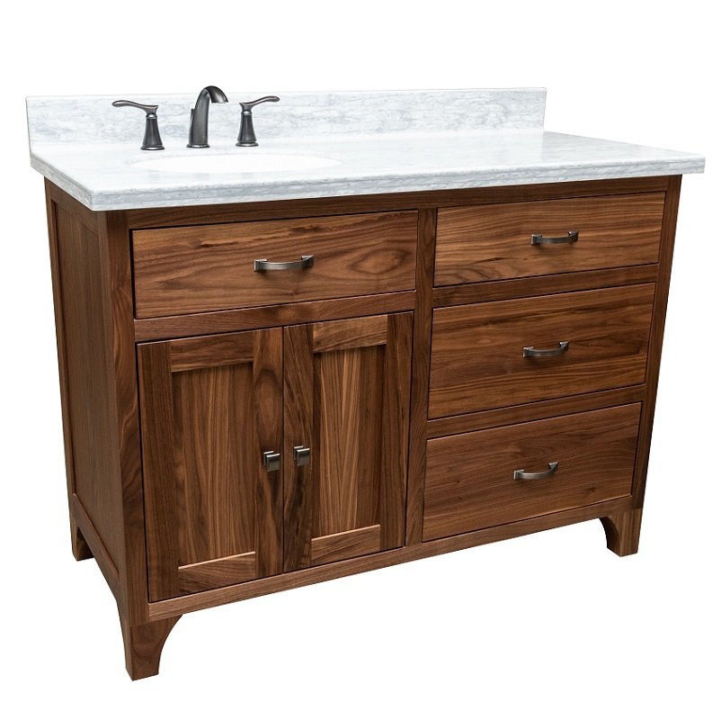 Rexburg Solid Wood Bathroom Vanity from DutchCrafters Amish Furniture
