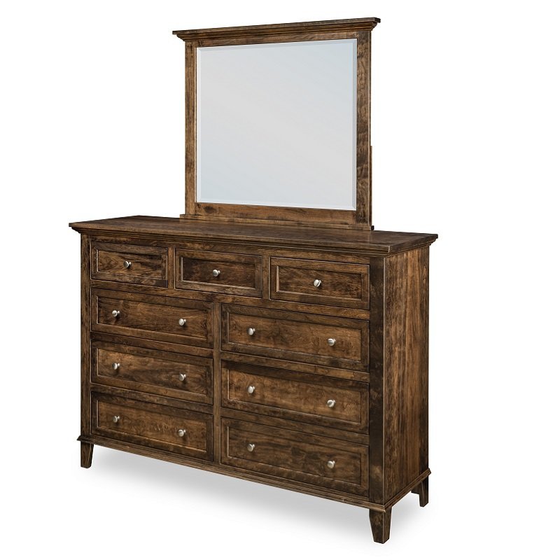 9-Drawer Dresser, Cherry Wood, Quick Ship from DutchCrafters Amish