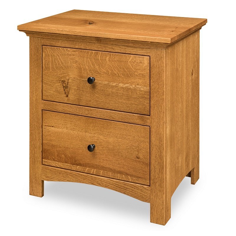 Amish Markleway Solid Wood 2-Drawer Nightstand Amish Markleway Solid Wood 2-Drawer Nightstand