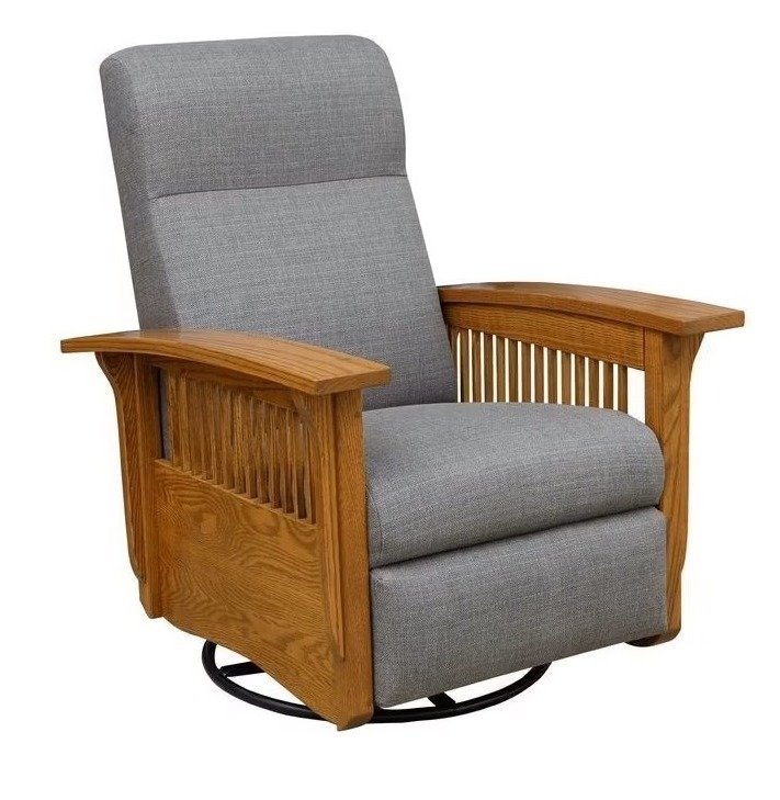 Mission Swivel Recliner from DutchCrafters Amish Furniture