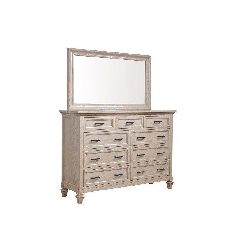 Mondale Solid Wood Tall Dresser with Optional Mirror from
