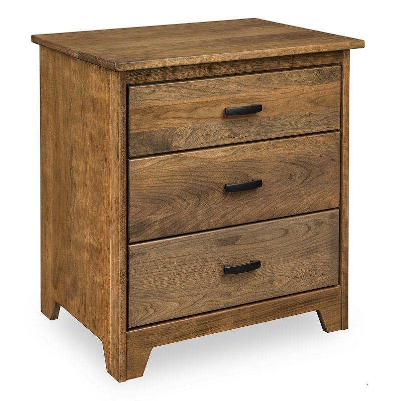 Elberton 3Drawer Nightstand from DutchCrafters Amish Furniture