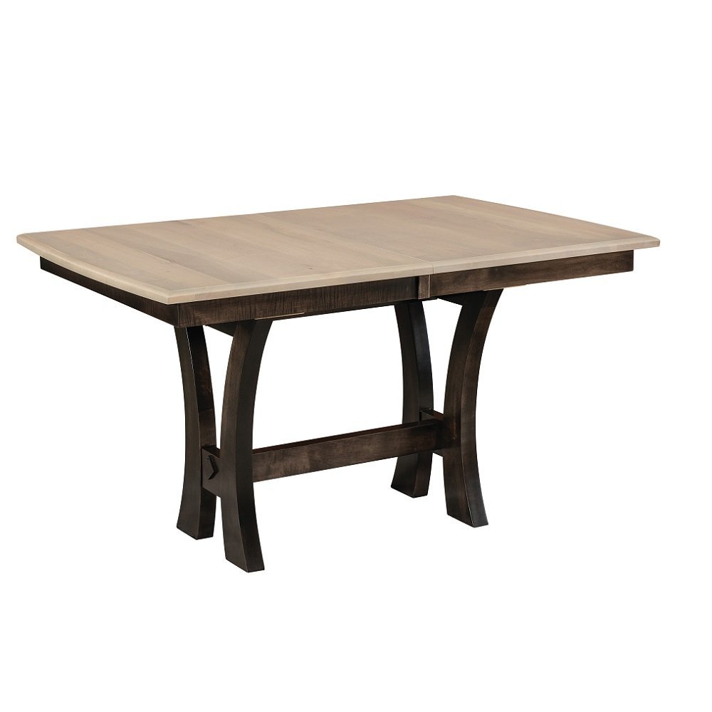 Solid Wood Bushnell Trestle Dining Table | DutchCrafters Amish