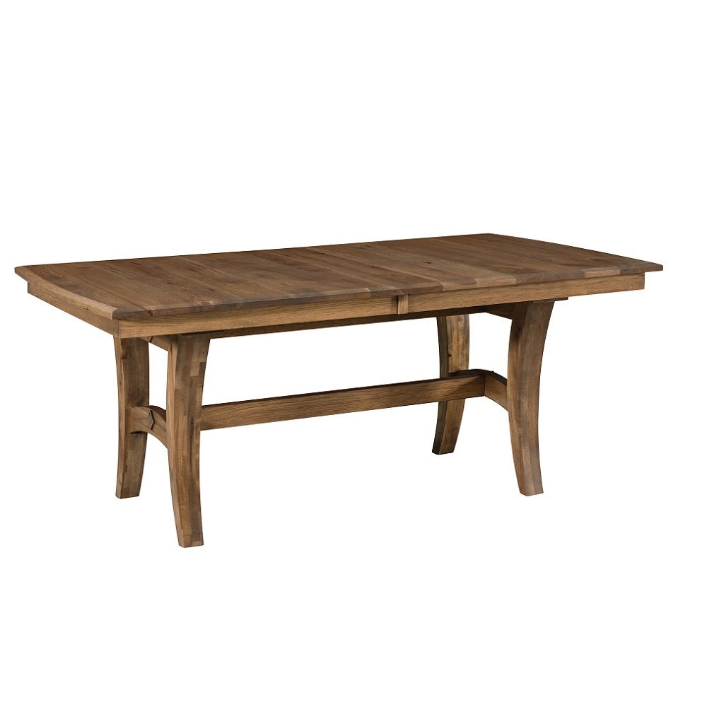 Solid Wood Bronson Trestle Dining Table | DutchCrafters Amish