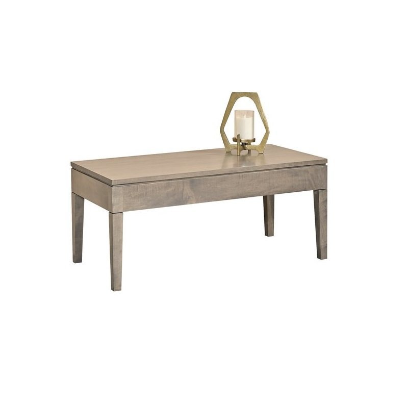 Modern rectangular coffee table with clean lines |