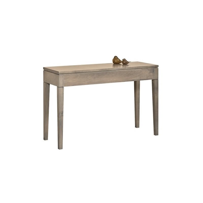 Contemporary console table with sleek profile |