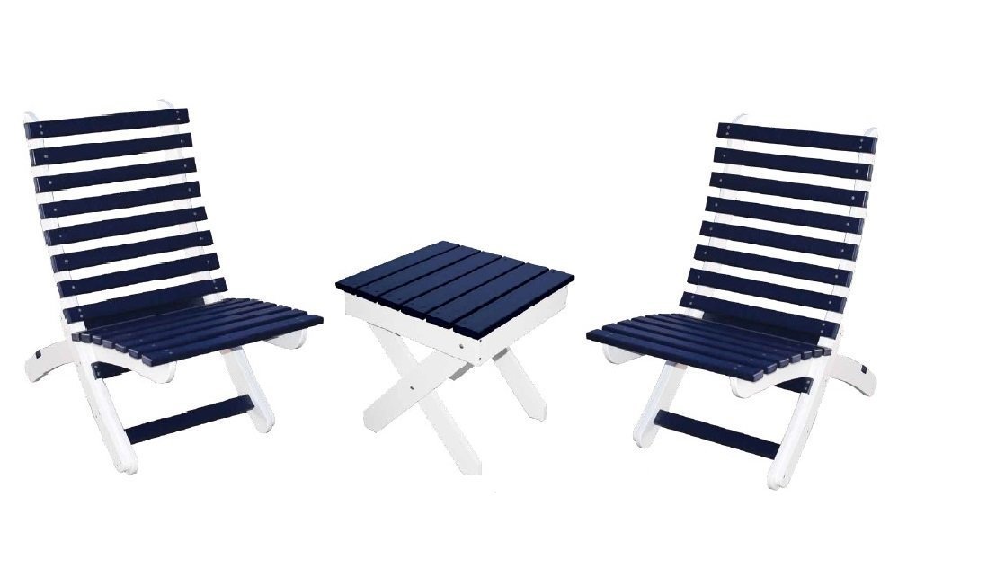 Modern Designs Poly Folding Set from DutchCrafters Amish Furniture
