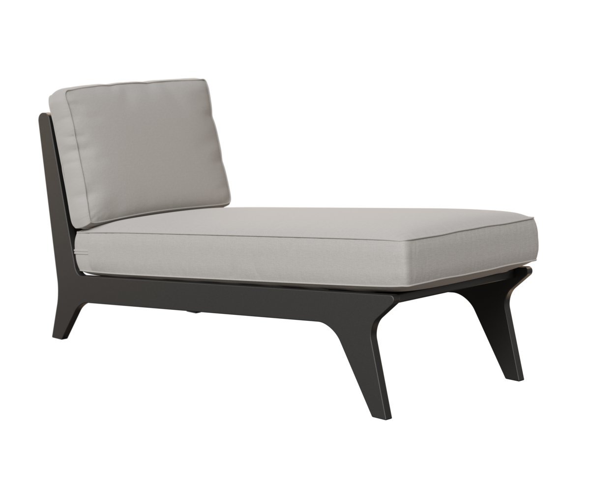 Berlin Gardens Hartley Poly Chaise - Modern Outdoor Lounger