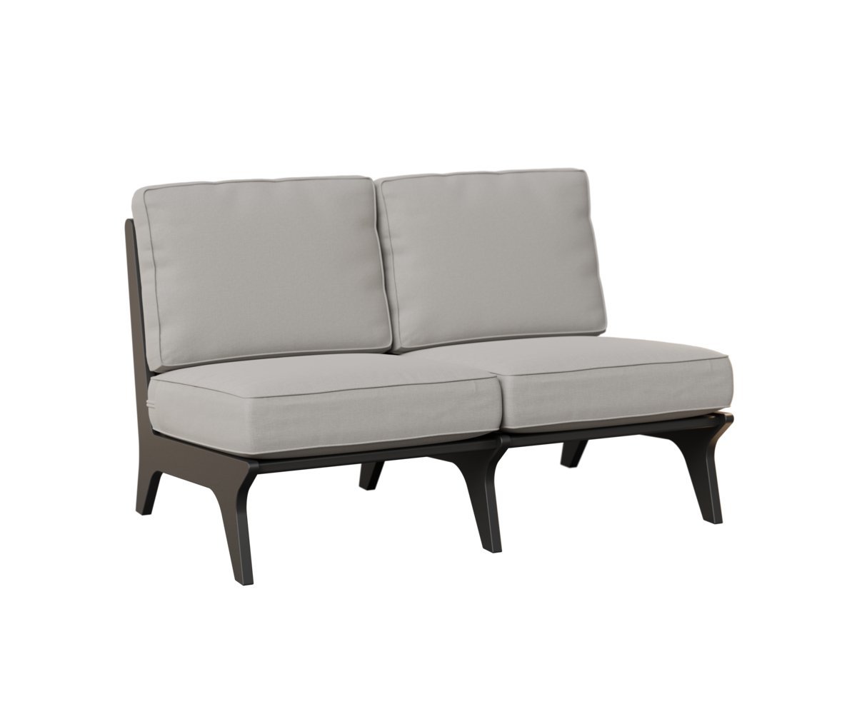 Berlin Gardens Hartley Poly Loveseat - Modern Outdoor Seating​