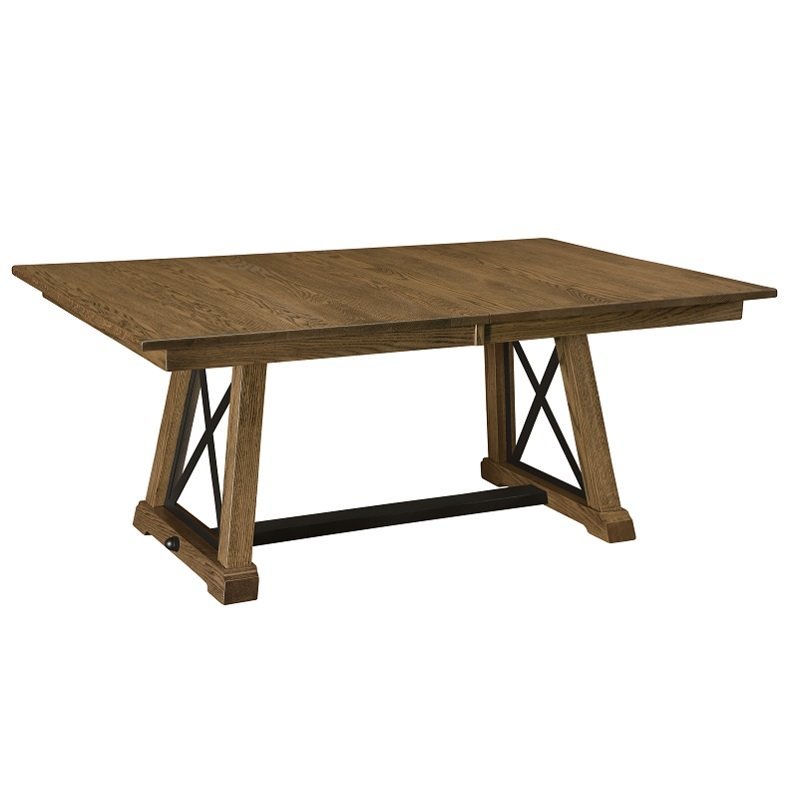 Custom X-Base Trestle Dining Table from DutchCrafters Amish Furniture