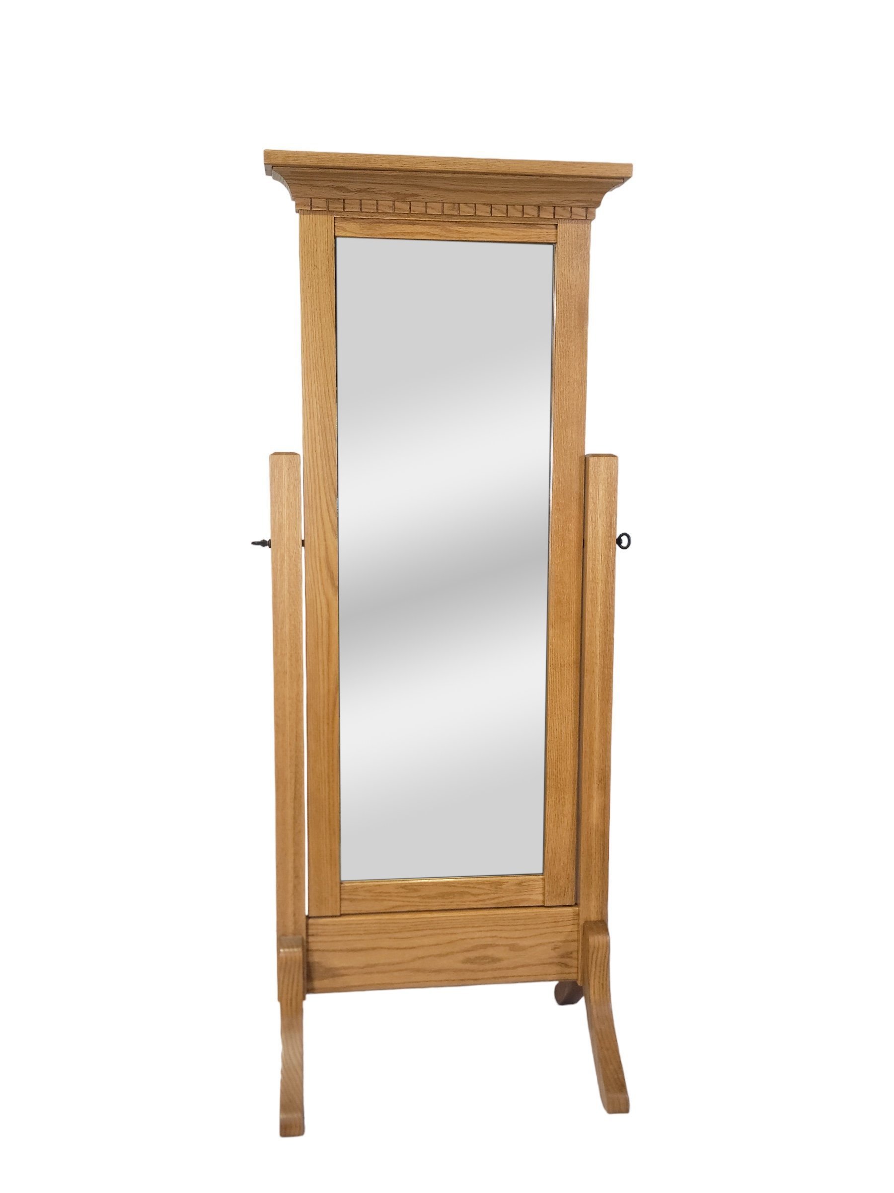 Oak Wood Standing Mirror In-Stock from DutchCrafters Amish Furniture