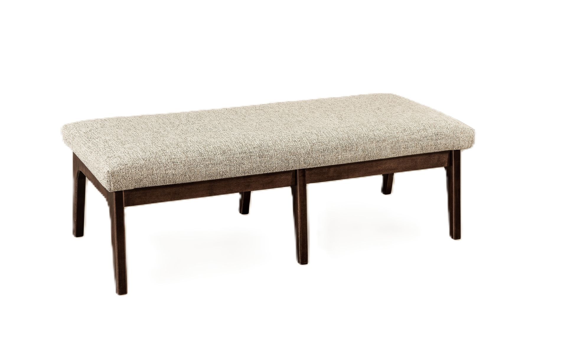 Mid-Century Modern Upholstered Bench – Custom Amish Made