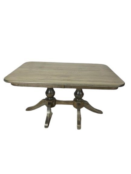 Amish Maple Wood Double Pedestal Table In-Stock -