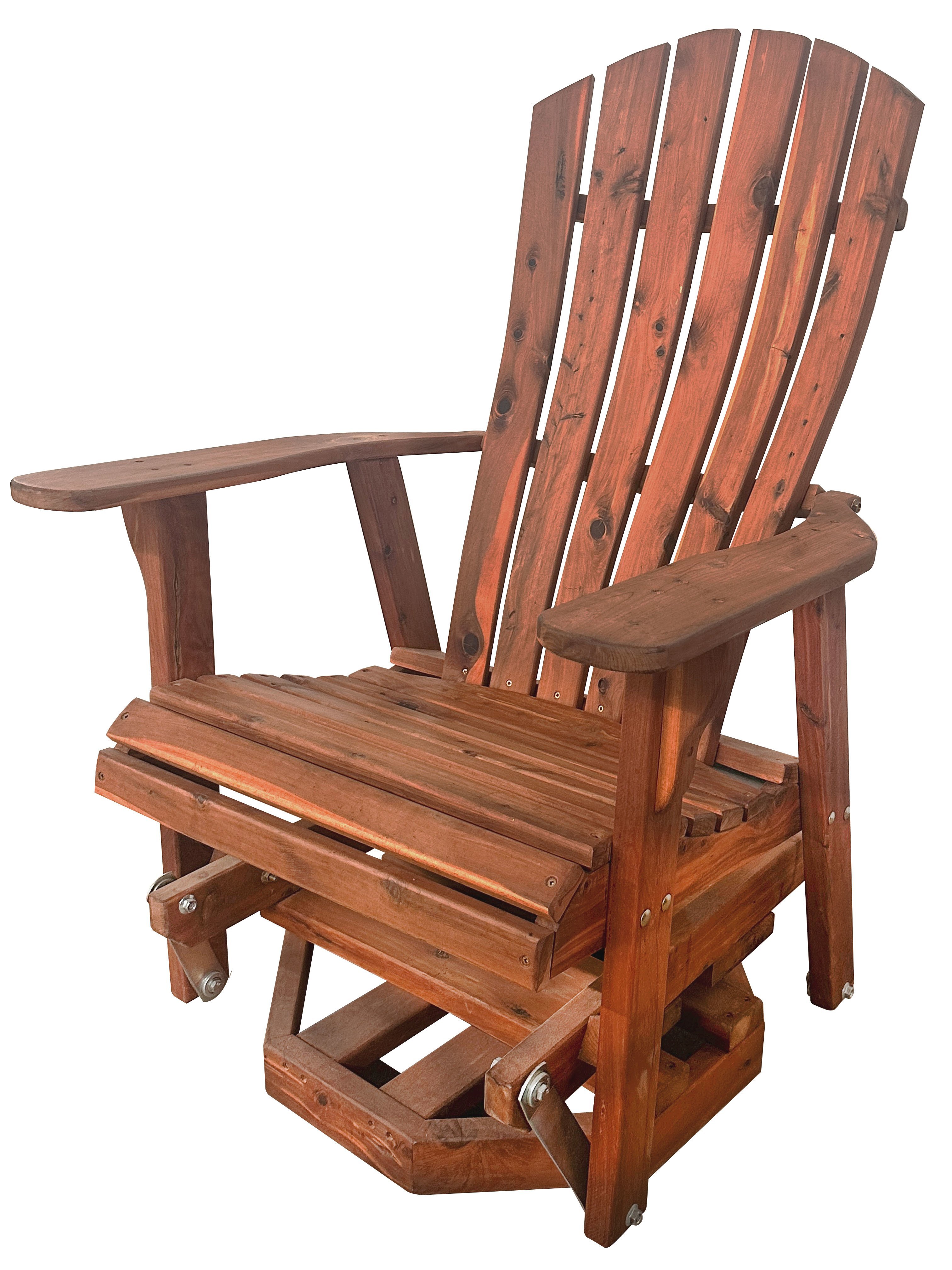 Amish Cedar Swivel Chair With Ergonomic Back DutchCrafters