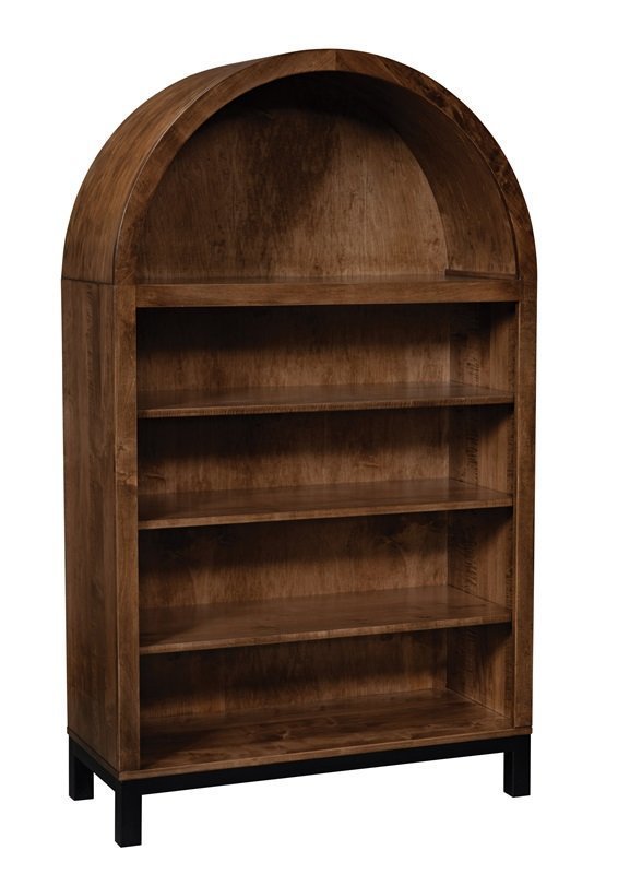 Arched Modern Bookcase Cabinet from DutchCrafters Amish Furniture
